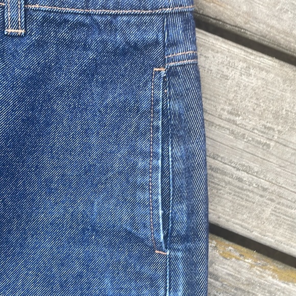 Esprit Dark Wash Raw Hem Denim Skirt - Picture 5 of 9